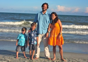 Family in Myrtle Beach, SC Uncle Jason, Aracely and the Boys