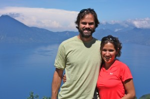 Volcano San Pedro at Lake Atitlan in Guatemala