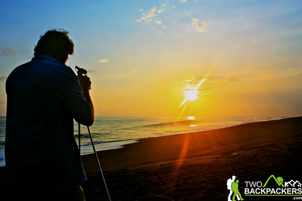 Photo of the Day: Filming a Beach Sunset