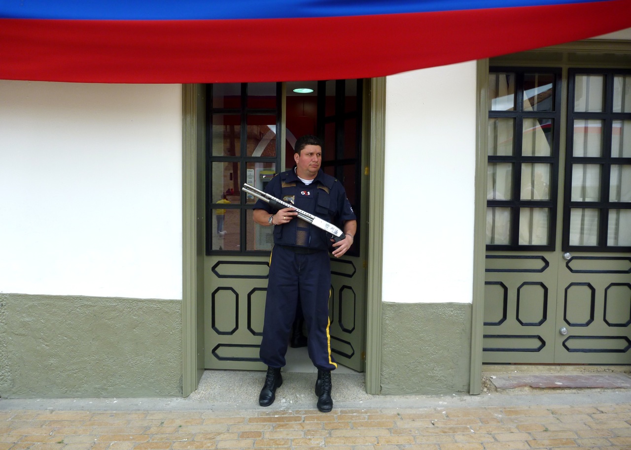 Security Guards in Colombia Shotguns in Central America South America